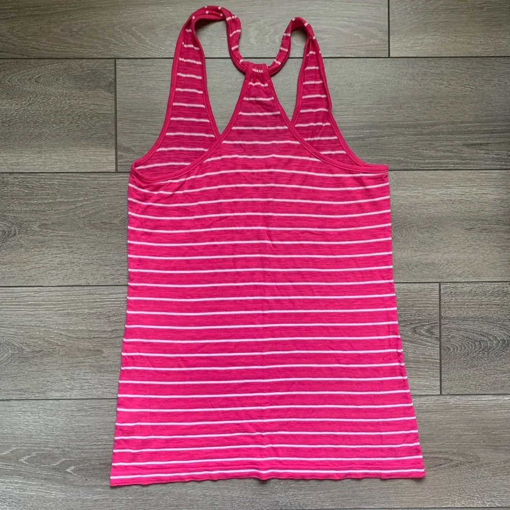 Splendid Hot Pink Striped Racerback Tank - Picture 3 of 4